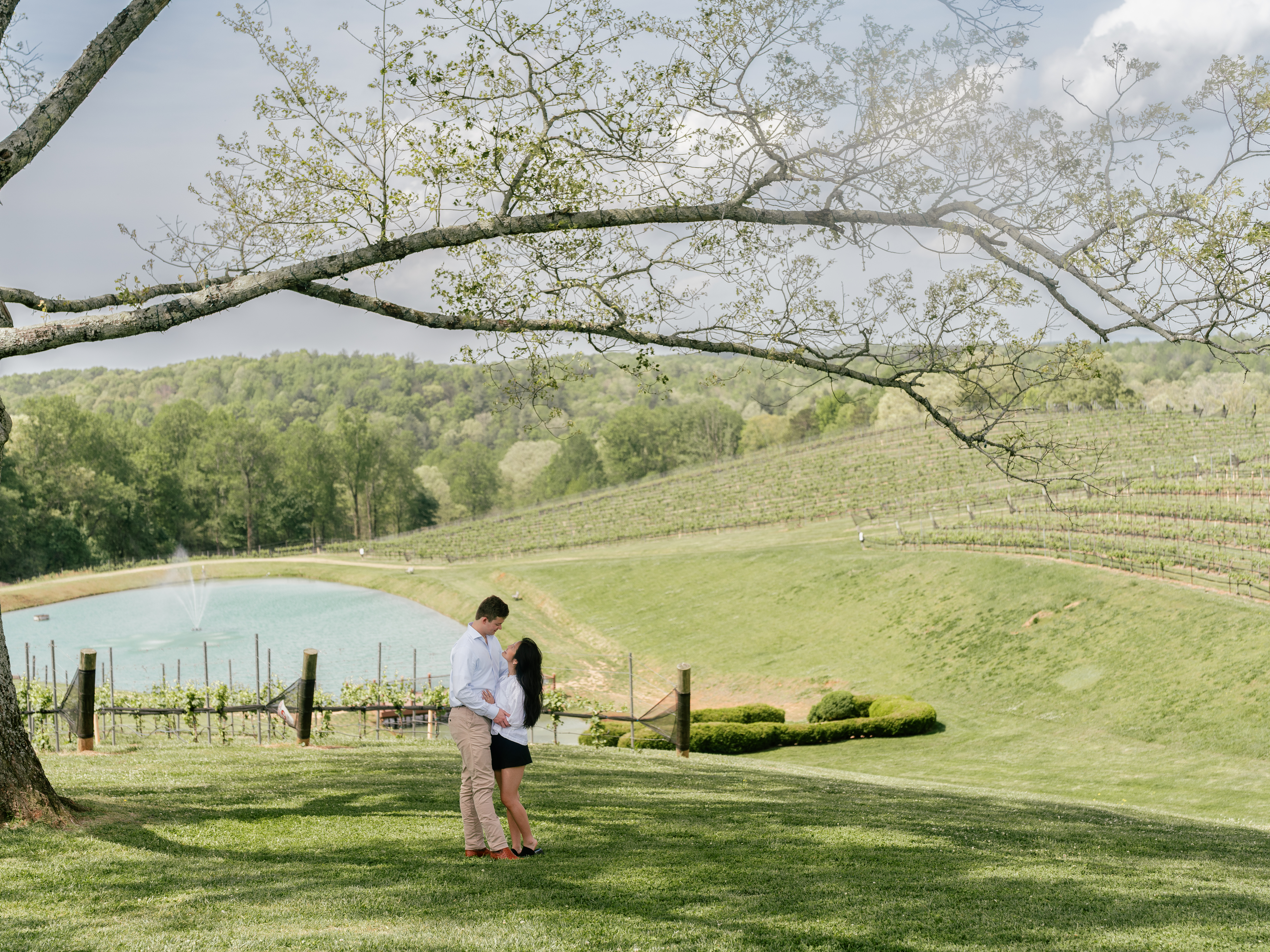 Harry & Eleanor at the vineyard